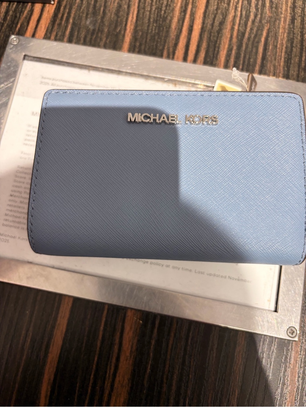 Michael Kors compact wallet with ID holder new with tag